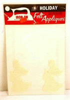 Vintage Holiday Industries angel felt appliques