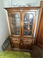 Keller Wood Lighted China Cabinet