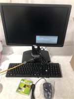 DELL MONITOR 16x10IN & QR-70 KEYBOARD AND MOUSE