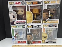 6 FUNKO POPS Star Wars R2D2 Luke Skywalker +