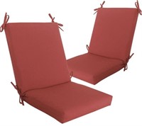 UNUON HIGH BACK SEAT CUSHION 2PCS RED