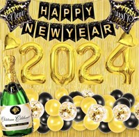 NEW YEARS PARTY BALLOONS 2024 KIT