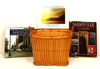 Mixed estate lot, inc Nashville books & basket
