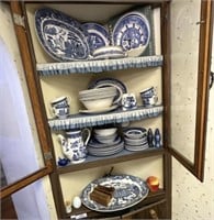 Large Lot of Blue and White Dishes