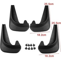 4 PACK- RUBBER MUD FLAPS FOR UNIVERSAL VAN /
