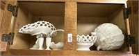 Lot of Milk Glass Collectibles - 6 Pcs.