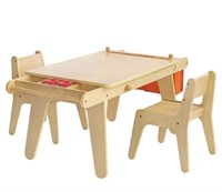 MEEDEN KIDS PAINTING TABLE AND CHAIRS 50IN X