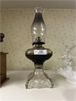 Ornate Base Oil Lamp