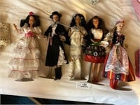 5 Around the World Barbie Dolls