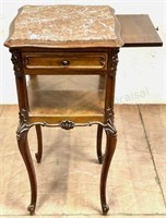 Antique French Louis Xv Style Marble Top Table