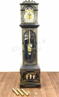 Vintage German Asian Chinoiserie Grandfather Clock