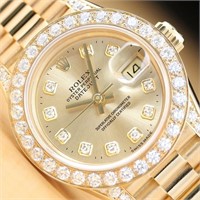 Rolex Ladies President 1.13 Ct Diamond Watch