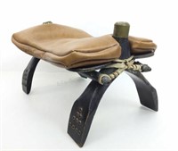 Camel Saddle W/ Leather Cushion