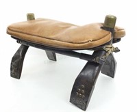 Camel Saddle W/ Leather Cushion