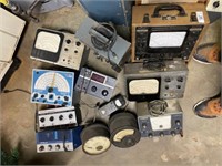 Large Lot of Vintage Electronic Test Equip