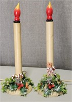 Mid Century Christmas Candoliers Assemblage