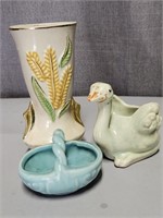 Vintage Pottery Lot Shawnee - Vase & Planters