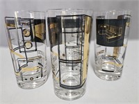 L&H Mid Century Modern Glasses Barware Tumblers