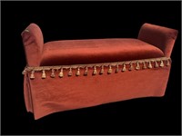 ROPE AND TASSEL HIGH ARM BENCH