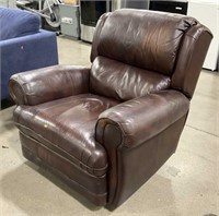 Traditional Style Leather Rocker Recliner
