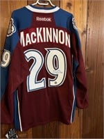 Nathan Mackinnon CO Avalanche Signed Jersey COA