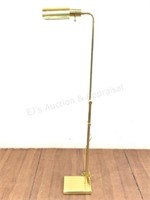 Vintage Pharmacy Style Adjustable Brass Floor Lamp