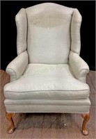 Vintage Queen Anne Influenced Wingback Armchair