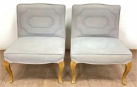 Pair Of Vintage Louis Xv Influenced Accent Chairs