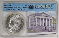 1904 o Brilliant Uncirculated Global Graded Morgan