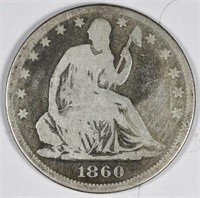 1860 Seated Liberty Half Dollar