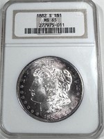 1882 s MS 65 NGC Morgan Dollar- $225 CPG