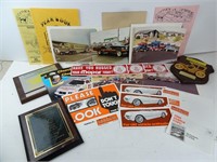 Lot of Vintage Mopar & Race Club Stickers Plaques