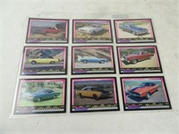 Lot of 9 Muscle Car Collectible Cards