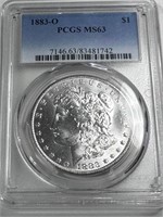 1883 o MS 63 PCGS Morgan Dollar- $115 CPG