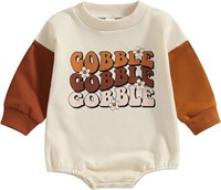 Kuriozud Thanksgiving Outfit Baby Girl Boy Gobble