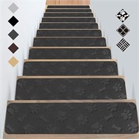 Indoor Stair Treads Carpets Peel and Stick - 4Pack