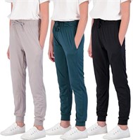 3 Pack:Girls Lounge Joggers Soft Athletic Track Wa