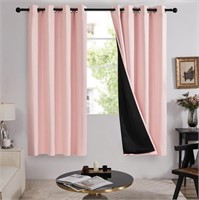 Deconovo 100% Blackout Curtain 72 Inches Long, Pin