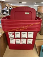 8ct./ lids Sterilite 18-gallon storage totes