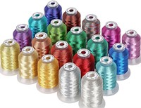 New brothread 20 Assorted Colors Metallic Embroide