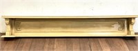 Vintage Shabby Chic Wood Mantle W/ Plate Groove