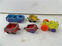 Lot of Misc. Tootsietoy Metal Toys - Tractor Car