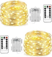 Homemory 2 Pack Each 20 Ft 60 LED Short Fairy Ligh