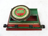 Vintage Simplex Typewriter No. 100 Tin Toy