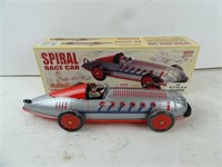 Schuylling Spiral Racecar Reproduction Tin Toy in