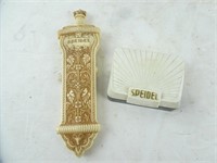 Lot of 2 Vintage Speidel Watch Boxes - Golden