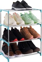 Xerhnan 4-Tier Stackable Small Shoe Rack, Lightwei