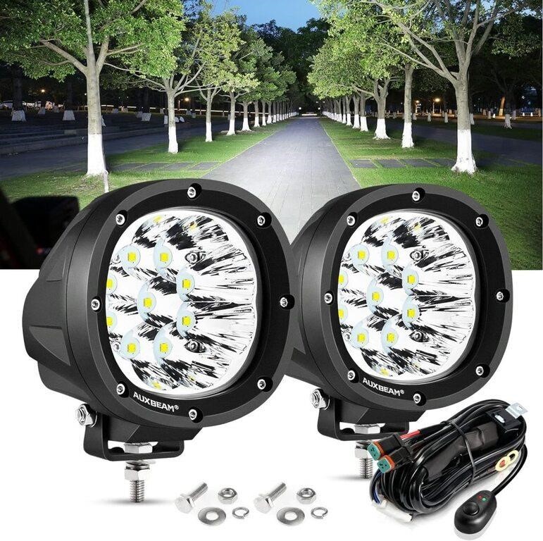 Auxbeam Round LED Offroad Lights 4 inch 90W, LED P