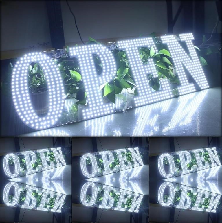 LemonNova 40"x14" LED Open Signs for Business Su