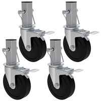 OK5STAR 5 Inch Scaffolding Casters Wheels, Set of